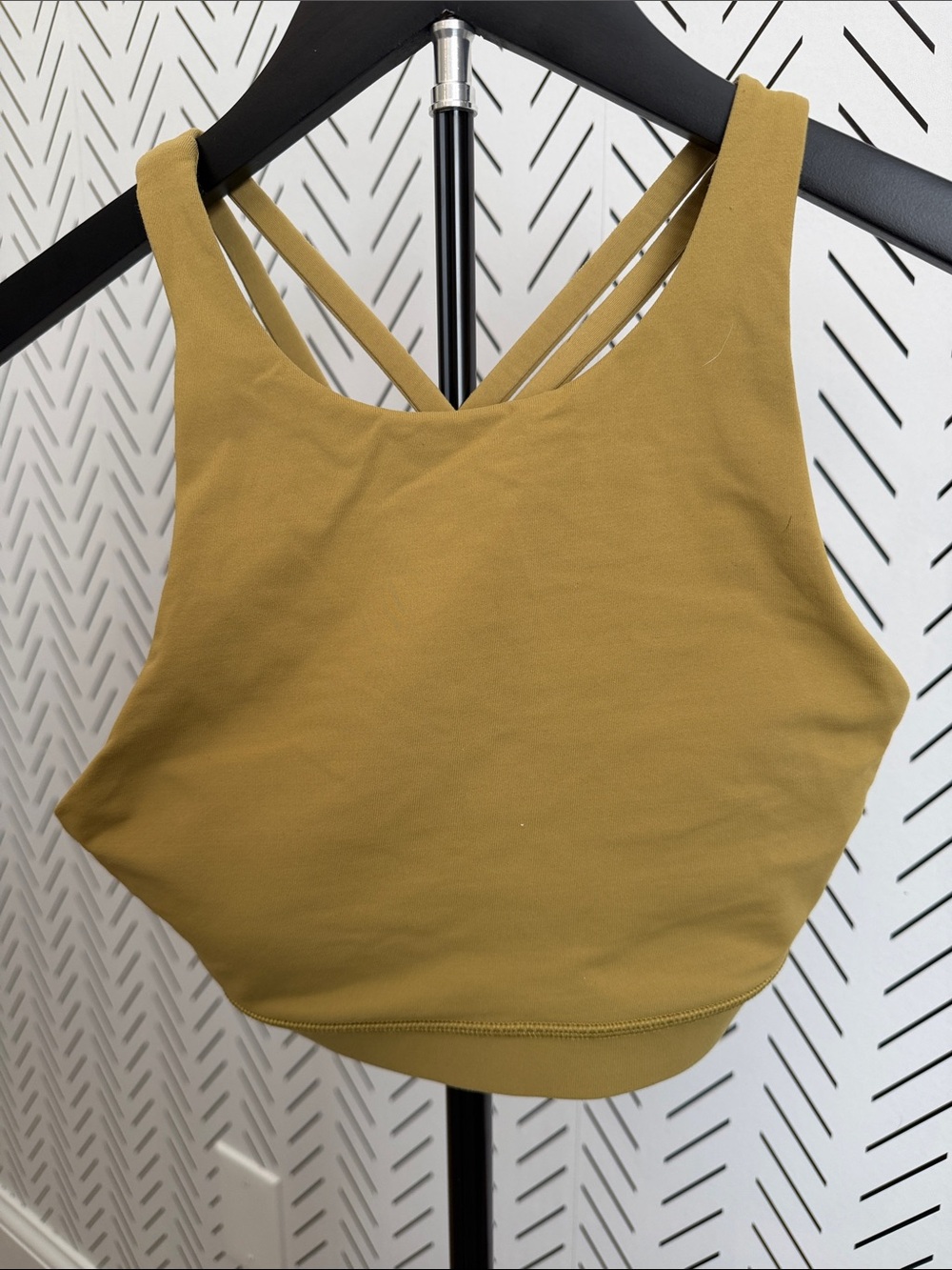 lululemon athletica Olive Strappy Crop bra Tank